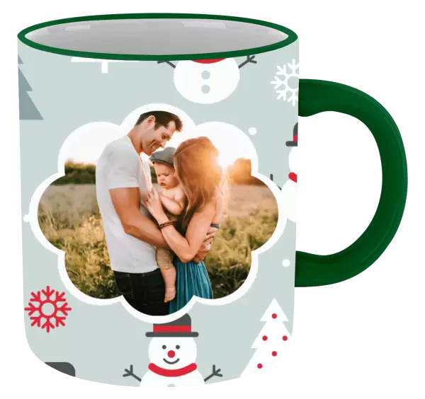 Vánoční hrnek Stromečky a sněhuláci