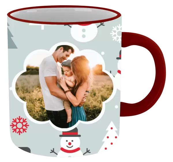 Vánoční hrnek Stromečky a sněhuláci