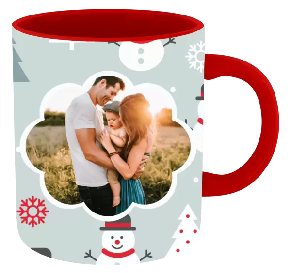 Vánoční hrnek Stromečky a sněhuláci