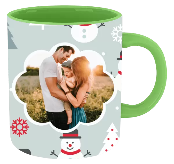 Vánoční hrnek Stromečky a sněhuláci