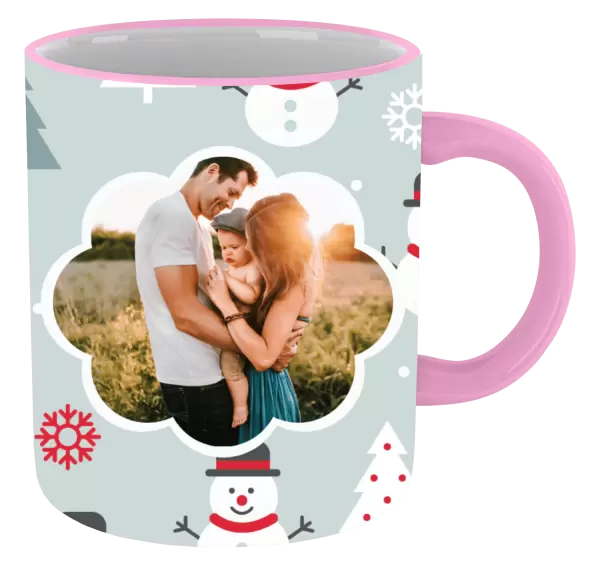 Vánoční hrnek Stromečky a sněhuláci