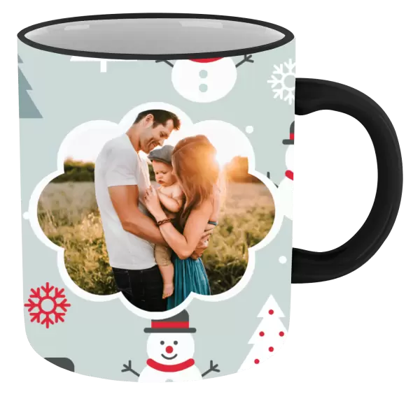 Vánoční hrnek Stromečky a sněhuláci