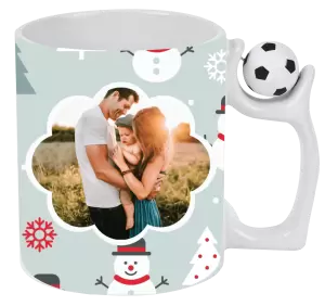 Vánoční hrnek Stromečky a sněhuláci