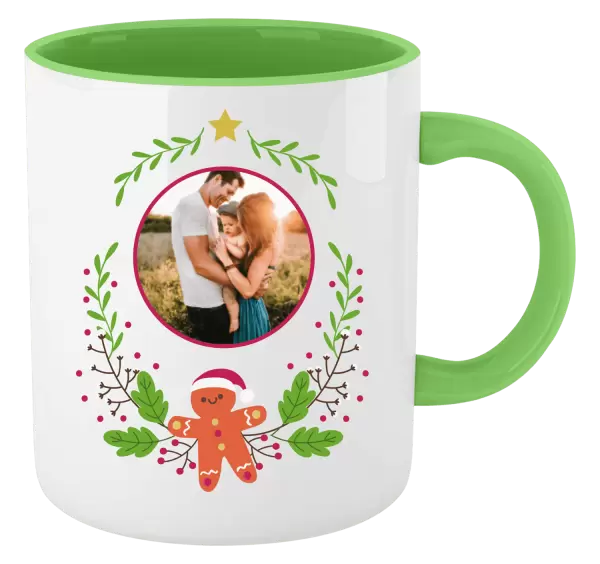 Vánoční hrnek Vánoční větvičky s perníčkem