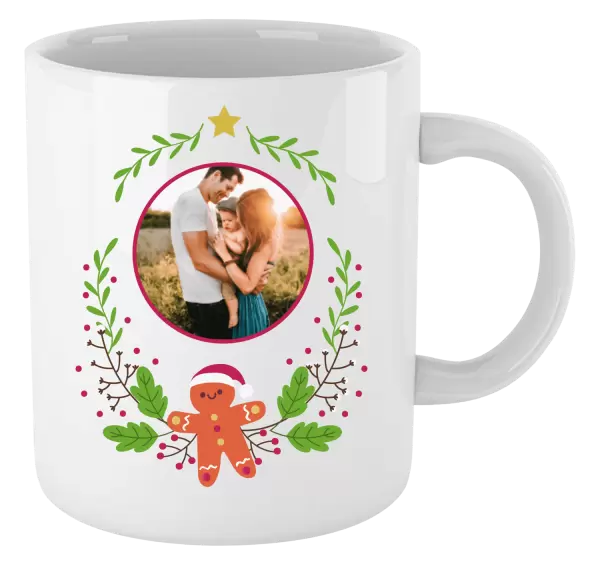 Vánoční hrnek Vánoční větvičky s perníčkem