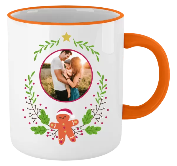 Vánoční hrnek Vánoční větvičky s perníčkem