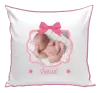 Polštář Růžová mašle s fotografií