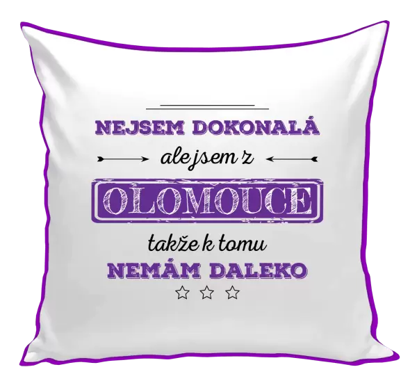 Polštář Nejsem dokonalá, ale jsem z...
