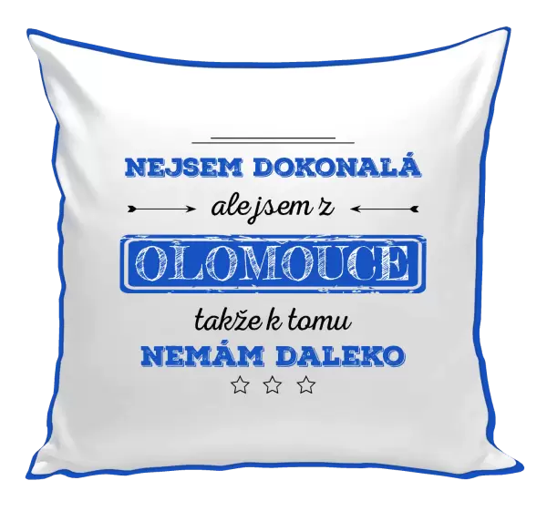 Polštář Nejsem dokonalá, ale jsem z...