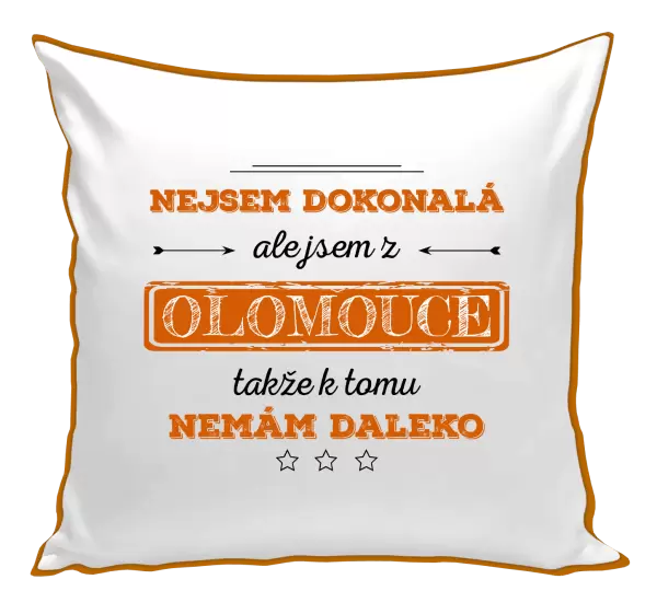 Polštář Nejsem dokonalá, ale jsem z...