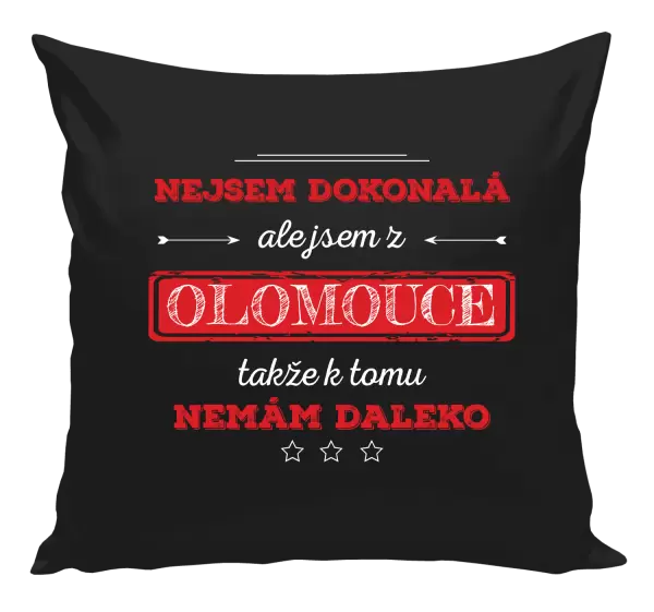 Polštář Nejsem dokonalá, ale jsem z...