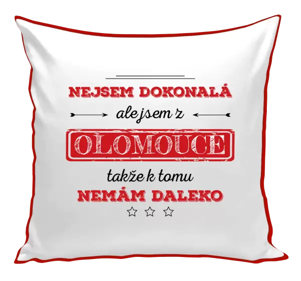 Polštář Nejsem dokonalá, ale jsem z...