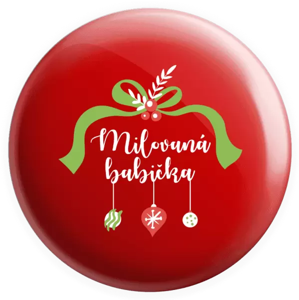 Placka Milovaná babička - ozdoby