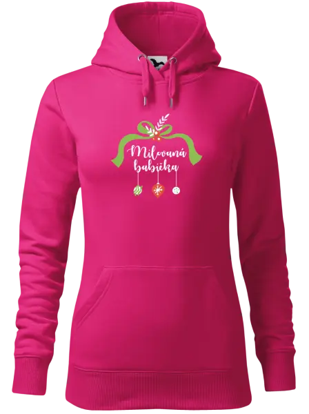 Dámská vánoční mikina Milovaná babička - ozdoby