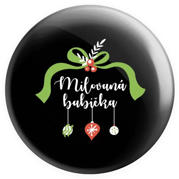 Placka Milovaná babička - ozdoby