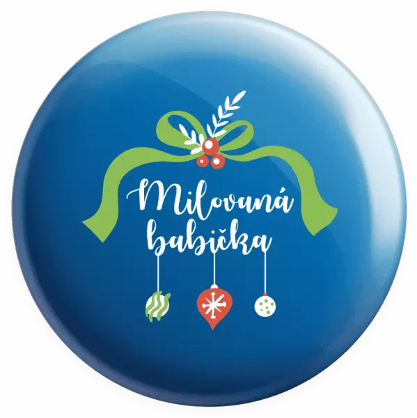 Placka Milovaná babička - ozdoby