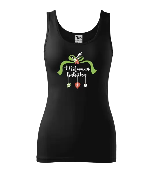 Dámské vánoční tílko Milovaná babička - ozdoby
