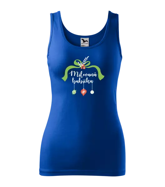 Dámské vánoční tílko Milovaná babička - ozdoby