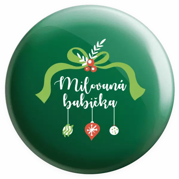 Placka Milovaná babička - ozdoby