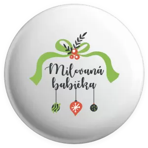 Placka Milovaná babička - ozdoby