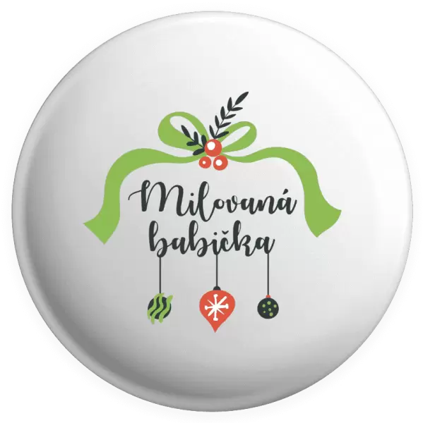Placka Milovaná babička - ozdoby