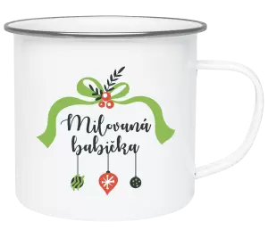 Vánoční plecháček Milovaná babička - ozdoby