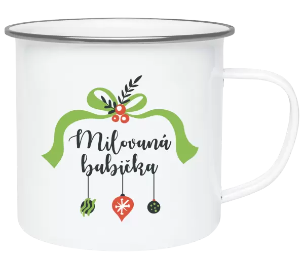 Vánoční plecháček Milovaná babička - ozdoby