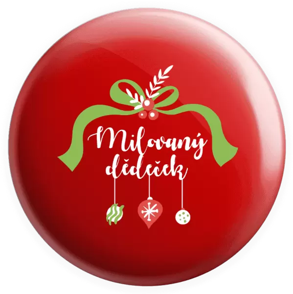 Placka Milovaný dědeček - ozdoby