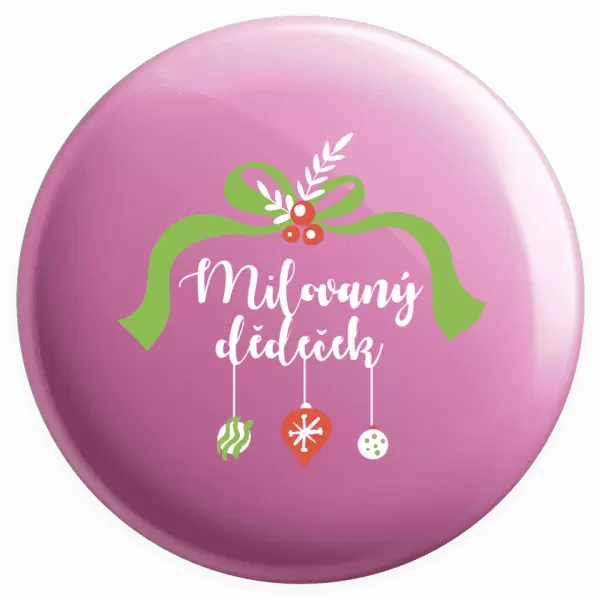 Placka Milovaný dědeček - ozdoby