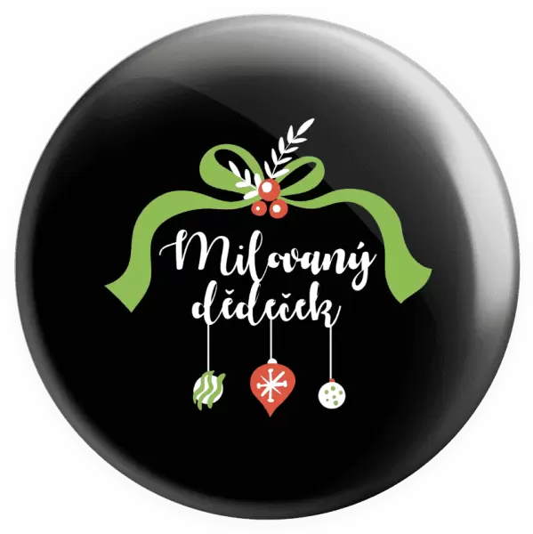 Placka Milovaný dědeček - ozdoby