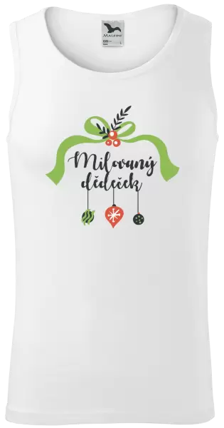 Pánské vánoční tílko Milovaný dědeček - ozdoby