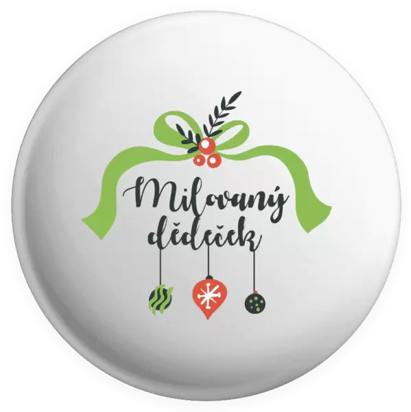 Placka Milovaný dědeček - ozdoby