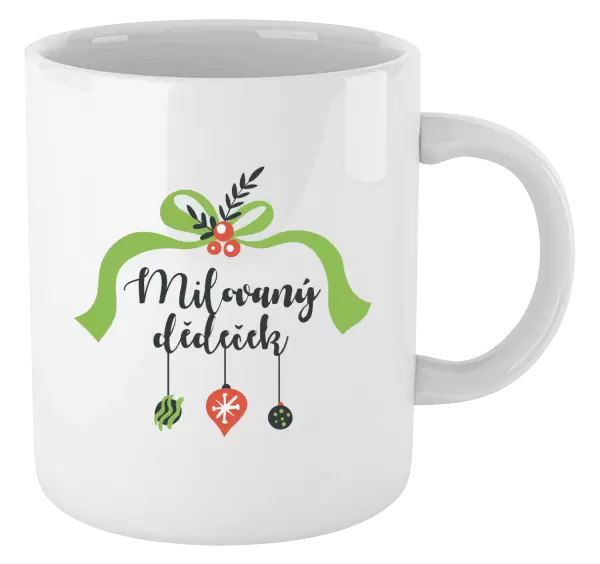 Vánoční hrnek Milovaný dědeček - ozdoby
