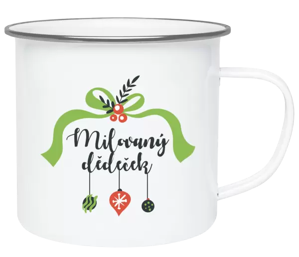 Vánoční plecháček Milovaný dědeček - ozdoby