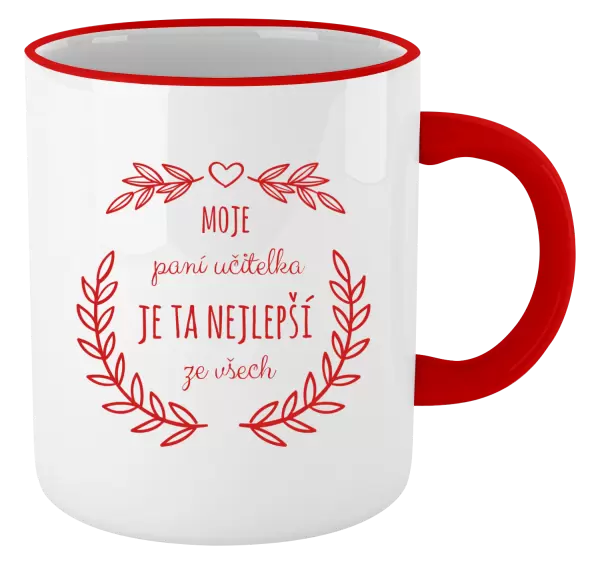 Hrnek Moje paní učitelka je ta nejlepší ze všech