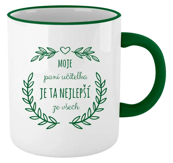 Hrnek Moje paní učitelka je ta nejlepší ze všech