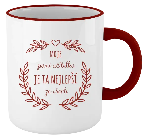 Hrnek Moje paní učitelka je ta nejlepší ze všech