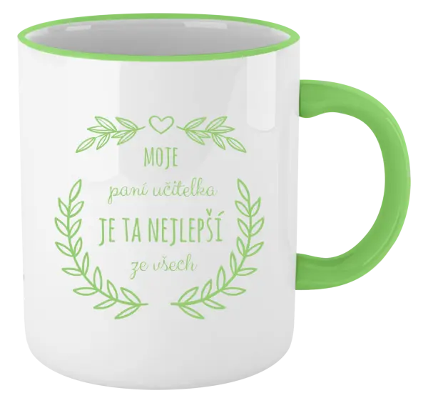 Hrnek Moje paní učitelka je ta nejlepší ze všech