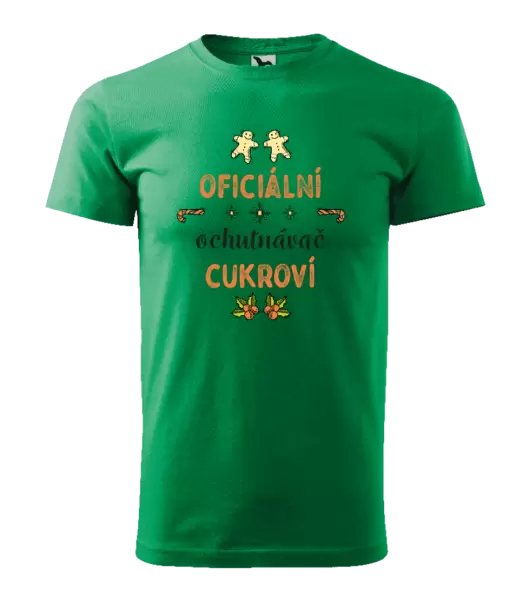 Pánské vánoční tričko Oficiální ochutnávač cukroví