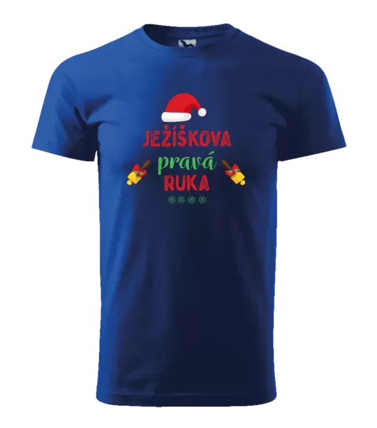 Pánské vánoční tričko Ježíškova pravá ruka
