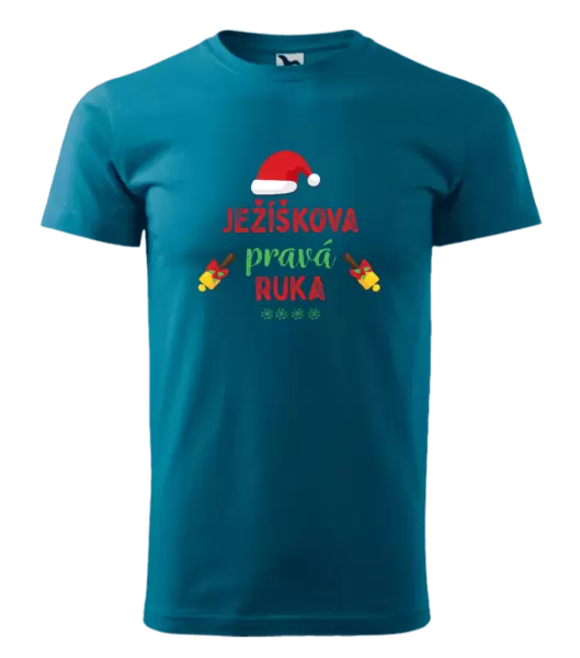 Pánské vánoční tričko Ježíškova pravá ruka