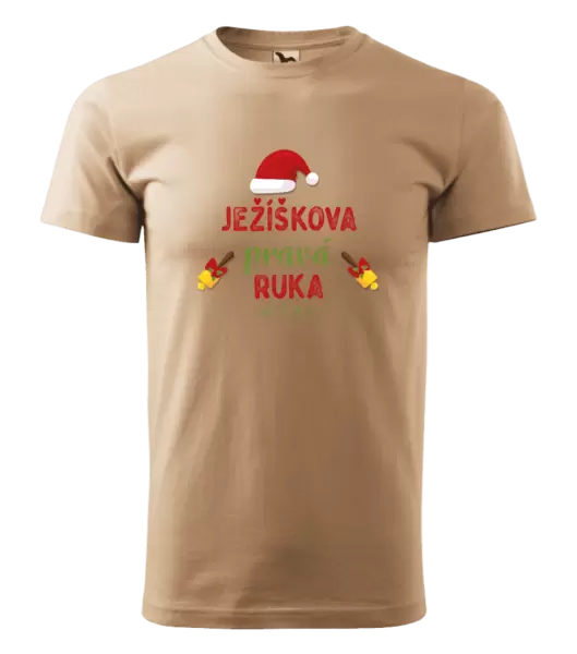 Pánské vánoční tričko Ježíškova pravá ruka