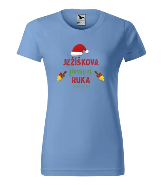 Dámské vánoční tričko Ježíškova pravá ruka