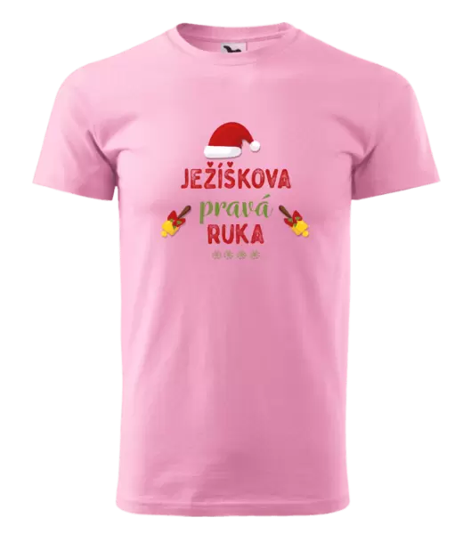 Pánské vánoční tričko Ježíškova pravá ruka