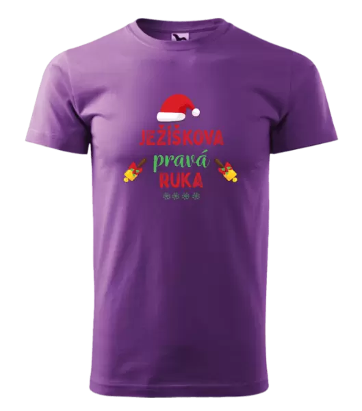 Pánské vánoční tričko Ježíškova pravá ruka