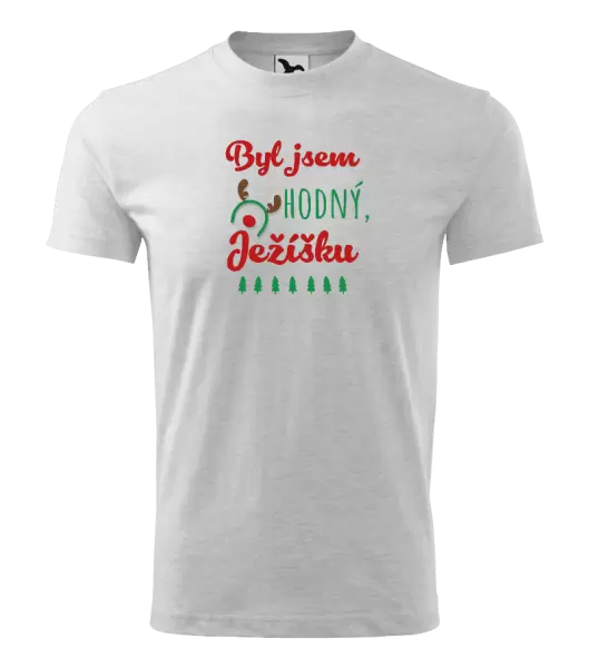 Dětské vánoční tričko Byl jsem hodný, Ježíšku