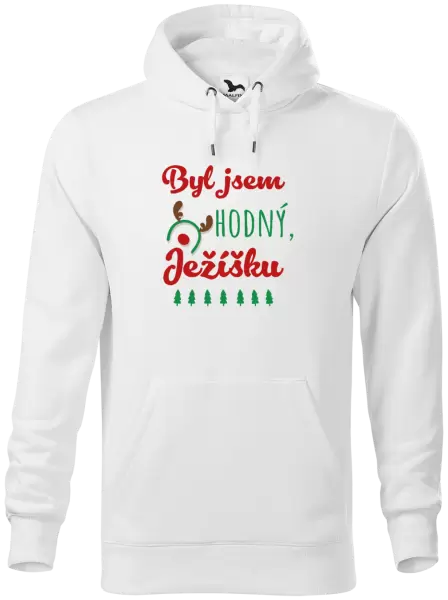 Pánská mikina Byl jsem hodný, Ježíšku