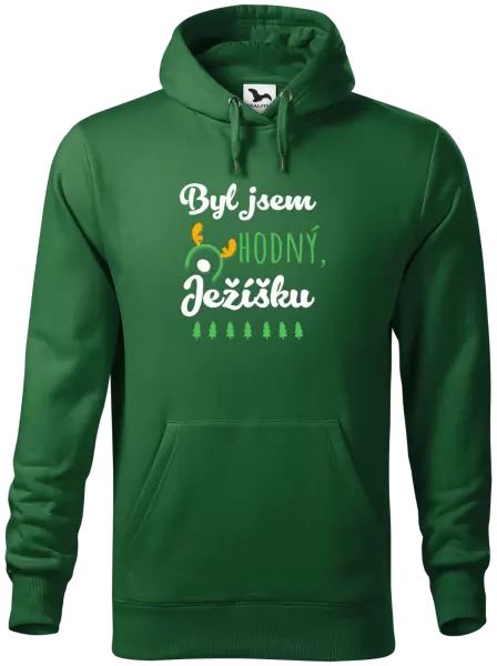 Pánská mikina Byl jsem hodný, Ježíšku