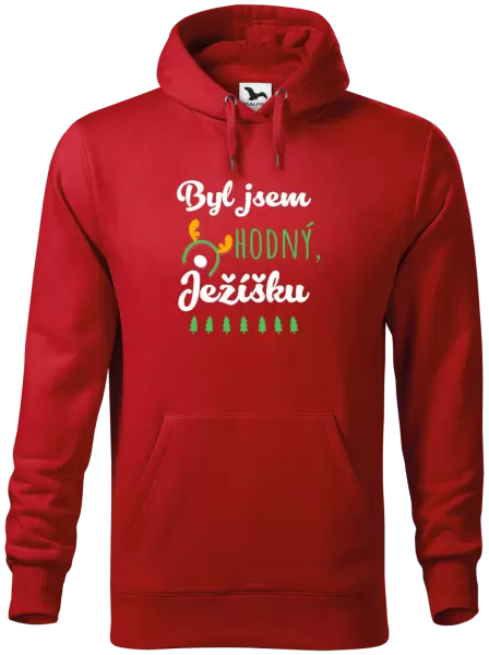 Pánská mikina Byl jsem hodný, Ježíšku