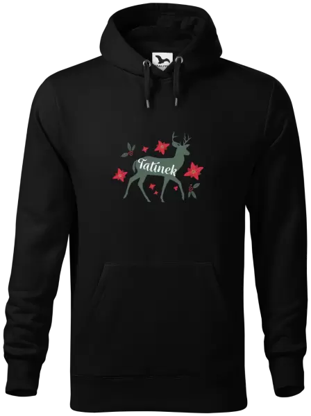 Pánská mikina Jelen s květinami - tatínek